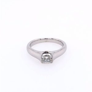 Diamant Ring 1,01ct Cushion Cut Weißgold