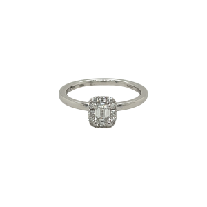 Diamantring 0,56ct Weißgold