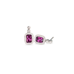 Royal Granat Brillant Ohrstecker