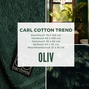 Handtuch | CARL COTTON | Trend | Oliv