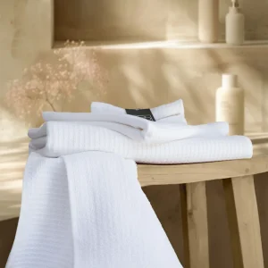 Handtuch | CARL COTTON | Waffelpiqué | Weiß